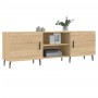 TV cabinet engineered wood Sonoma oak 150x30x50 cm by vidaXL, TV Furniture - Ref: Foro24-829111, Price: 86,99 €, Discount: %