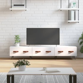 Engineered wood TV stand in white, 150x36x30 cm by vidaXL, TV Furniture - Ref: Foro24-829124, Price: 87,99 €, Discount: %