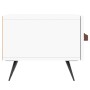 Mueble de TV madera de ingeniería blanco 150x36x30 cm de vidaXL, Muebles TV - Ref: Foro24-829124, Precio: 87,41 €, Descuento: %