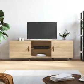 Mueble para TV madera de ingeniería roble Sonoma 150x30x50 cm de vidaXL, Muebles TV - Ref: Foro24-829071, Precio: 78,99 €, De...