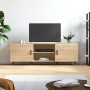 TV cabinet engineered wood Sonoma oak 150x30x50 cm by vidaXL, TV Furniture - Ref: Foro24-829071, Price: 78,31 €, Discount: %