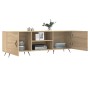 TV cabinet engineered wood Sonoma oak 150x30x50 cm by vidaXL, TV Furniture - Ref: Foro24-829071, Price: 78,31 €, Discount: %