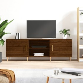 Brown oak engineered wood TV cabinet 150x30x50 cm by vidaXL, TV Furniture - Ref: Foro24-829091, Price: 108,09 €, Discount: %