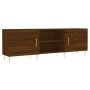 Brown oak engineered wood TV cabinet 150x30x50 cm by vidaXL, TV Furniture - Ref: Foro24-829091, Price: 99,99 €, Discount: %