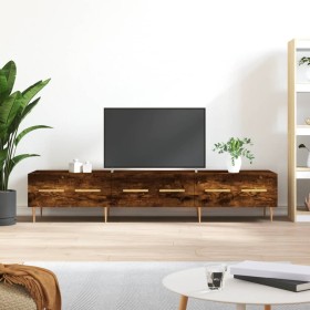 Mueble de TV madera de ingeniería roble ahumado 150x36x30 cm de vidaXL, Muebles TV - Ref: Foro24-829145, Precio: 61,99 €, Des...