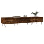 Engineered wood TV stand in smoked oak, 150x36x30 cm by vidaXL, TV Furniture - Ref: Foro24-829153, Price: 59,81 €, Discount: %