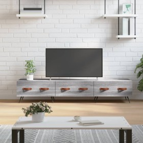 Engineered wood TV stand in Sonoma gray, 150x36x30 cm by vidaXL, TV Furniture - Ref: Foro24-829130, Price: 87,99 €, Discount: %