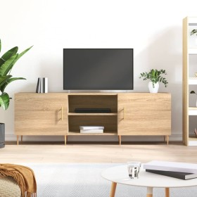 TV cabinet engineered wood Sonoma oak 150x30x50 cm by vidaXL, TV Furniture - Ref: Foro24-829087, Price: 105,10 €, Discount: %