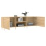 Mueble para TV madera de ingeniería roble Sonoma 150x30x50 cm de vidaXL, Muebles TV - Ref: Foro24-829087, Precio: 104,82 €, D...