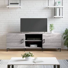 Mueble para TV madera de ingeniería gris Sonoma 150x30x50 cm de vidaXL, Muebles TV - Ref: Foro24-829106, Precio: 90,99 €, Des...