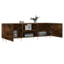 Mueble de TV madera de ingeniería roble ahumado 150x30x50 cm de vidaXL, Muebles TV - Ref: Foro24-829097, Precio: 74,25 €, Des...