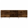 Mueble de TV madera de ingeniería roble ahumado 150x30x50 cm de vidaXL, Muebles TV - Ref: Foro24-829097, Precio: 74,25 €, Des...