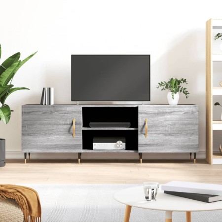 Mueble para TV madera de ingeniería gris Sonoma 150x30x50 cm de vidaXL, Muebles TV - Ref: Foro24-829082, Precio: 80,85 €, Des...