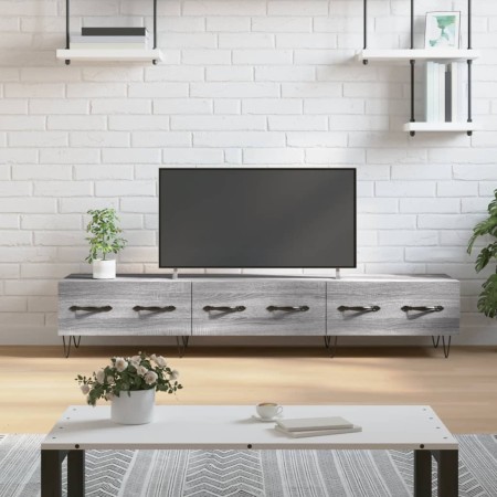 Sonoma gray engineered wood TV cabinet 150x36x30 cm by vidaXL, TV Furniture - Ref: Foro24-829154, Price: 61,99 €, Discount: %