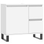 Armario de baño madera contrachapada blanco 65x33x60 cm de vidaXL, Tocadores de baño - Ref: Foro24-831612, Precio: 86,99 €, D...