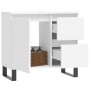 Armario de baño madera contrachapada blanco 65x33x60 cm de vidaXL, Tocadores de baño - Ref: Foro24-831612, Precio: 86,99 €, D...