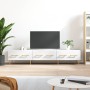 White engineered wood TV cabinet 150x36x30 cm by vidaXL, TV Furniture - Ref: Foro24-829140, Price: 89,37 €, Discount: %