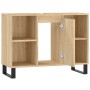 Mueble de baño madera de ingeniería roble Sonoma 80x33x60 cm de vidaXL, Tocadores de baño - Ref: Foro24-831639, Precio: 68,70...