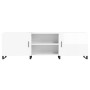 TV stand made of glossy white engineered wood 150x30x50 cm by vidaXL, TV Furniture - Ref: Foro24-829118, Price: 125,66 €, Dis...