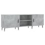 Concrete gray engineered wood TV cabinet 150x30x50 cm by vidaXL, TV Furniture - Ref: Foro24-829112, Price: 86,21 €, Discount: %