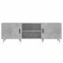 Concrete gray engineered wood TV cabinet 150x30x50 cm by vidaXL, TV Furniture - Ref: Foro24-829072, Price: 79,18 €, Discount: %