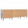 Concrete gray engineered wood TV cabinet 150x30x50 cm by vidaXL, TV Furniture - Ref: Foro24-829112, Price: 86,21 €, Discount: %