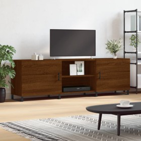 Brown oak engineered wood TV cabinet 150x30x50 cm by vidaXL, TV Furniture - Ref: Foro24-829123, Price: 118,04 €, Discount: %