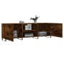 Brown oak engineered wood TV cabinet 150x30x50 cm by vidaXL, TV Furniture - Ref: Foro24-829123, Price: 117,91 €, Discount: %