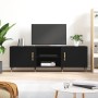 Mueble para TV madera de ingeniería negro 150x30x50 cm de vidaXL, Muebles TV - Ref: Foro24-829077, Precio: 103,04 €, Descuent...