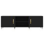 Engineered wood TV stand in black, 150x30x50 cm by vidaXL, TV Furniture - Ref: Foro24-829077, Price: 98,63 €, Discount: %