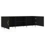 Engineered wood TV stand in black, 150x30x50 cm by vidaXL, TV Furniture - Ref: Foro24-829077, Price: 98,63 €, Discount: %