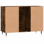 Engineered wood bathroom furniture in smoked oak, 80x33x60 cm. by vidaXL, bathroom vanities - Ref: Foro24-831625, Price: 65,9...