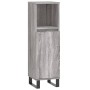 Sonoma gray plywood bathroom cabinet 30x30x100 cm by vidaXL, bathroom vanities - Ref: Foro24-831570, Price: 51,30 €, Discount: %