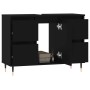 Mueble de baño madera de ingeniería negro 80x33x60 cm de vidaXL, Tocadores de baño - Ref: Foro24-831645, Precio: 86,66 €, Des...