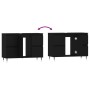 Mueble de baño madera de ingeniería negro 80x33x60 cm de vidaXL, Tocadores de baño - Ref: Foro24-831645, Precio: 86,66 €, Des...