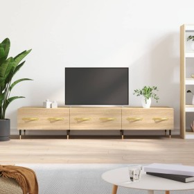 Mueble de TV madera de ingeniería roble Sonoma 150x36x30 cm de vidaXL, Muebles TV - Ref: Foro24-829135, Precio: 107,59 €, Des...