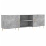 Concrete gray engineered wood TV cabinet 150x30x50 cm by vidaXL, TV Furniture - Ref: Foro24-829088, Price: 93,46 €, Discount: %