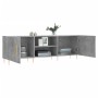 Concrete gray engineered wood TV cabinet 150x30x50 cm by vidaXL, TV Furniture - Ref: Foro24-829088, Price: 93,46 €, Discount: %