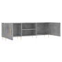 Concrete gray engineered wood TV cabinet 150x30x50 cm by vidaXL, TV Furniture - Ref: Foro24-829088, Price: 93,46 €, Discount: %