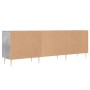 Concrete gray engineered wood TV cabinet 150x30x50 cm by vidaXL, TV Furniture - Ref: Foro24-829088, Price: 93,46 €, Discount: %