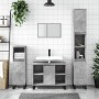 Mueble de baño madera de ingeniería gris hormigón 80x33x60 cm de vidaXL, Tocadores de baño - Ref: Foro24-831640, Precio: 65,3...