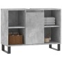 Concrete gray engineered wood bathroom cabinet 80x33x60 cm by vidaXL, bathroom vanities - Ref: Foro24-831640, Price: 65,39 €,...