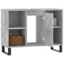 Mueble de baño madera de ingeniería gris hormigón 80x33x60 cm de vidaXL, Tocadores de baño - Ref: Foro24-831640, Precio: 65,3...