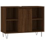 Badezimmerschrank aus braunem Eichenholzwerkstoff, 80 x 33 x 60 cm von vidaXL, Badezimmerwaschtische - Ref: Foro24-831635, Pr...