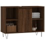 Badezimmerschrank aus braunem Eichenholzwerkstoff, 80 x 33 x 60 cm von vidaXL, Badezimmerwaschtische - Ref: Foro24-831635, Pr...