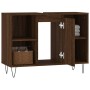 Badezimmerschrank aus braunem Eichenholzwerkstoff, 80 x 33 x 60 cm von vidaXL, Badezimmerwaschtische - Ref: Foro24-831635, Pr...