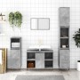 Bathroom cabinet made of gray concrete plywood, 30x30x100 cm. by vidaXL, bathroom vanities - Ref: Foro24-831552, Price: 53,81...