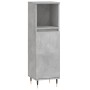 Bathroom cabinet made of gray concrete plywood, 30x30x100 cm. by vidaXL, bathroom vanities - Ref: Foro24-831552, Price: 53,81...