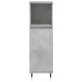 Bathroom cabinet made of gray concrete plywood, 30x30x100 cm. by vidaXL, bathroom vanities - Ref: Foro24-831552, Price: 53,81...