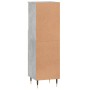 Armario de baño madera contrachapada gris hormigón 30x30x100 cm de vidaXL, Tocadores de baño - Ref: Foro24-831552, Precio: 53...